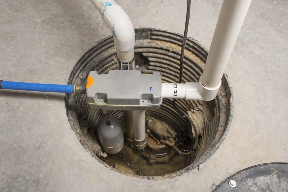 sump pump in a basement Wilkes-Barre, PA