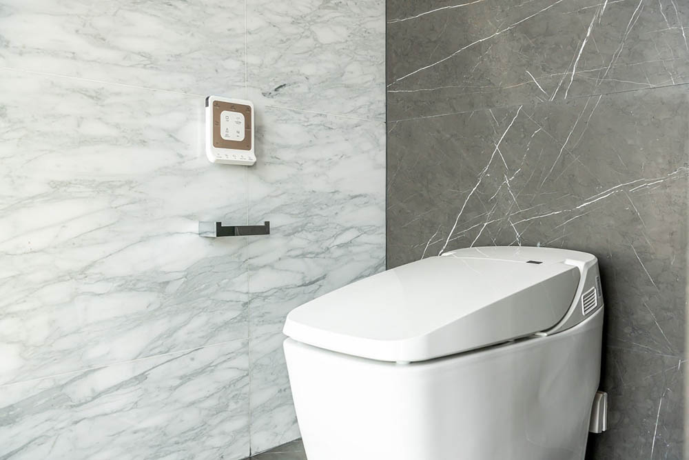 A smart toilet A smart toilet